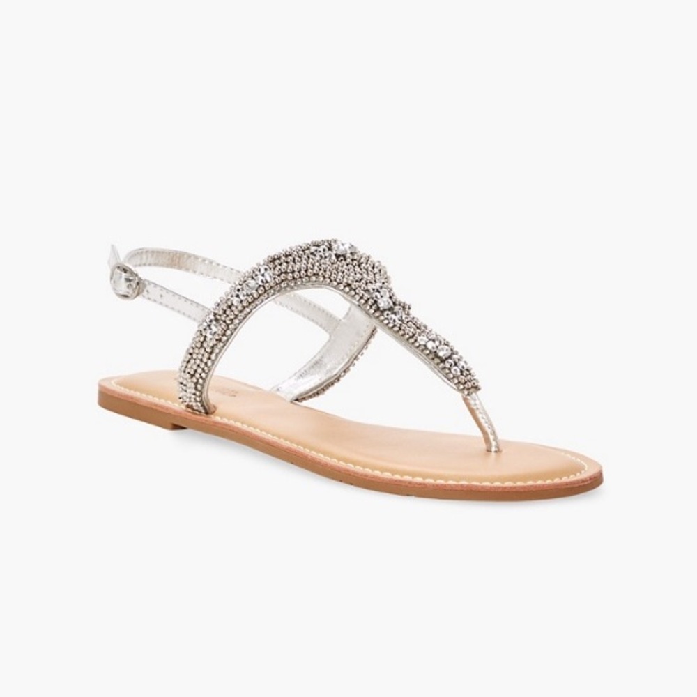 NEW! Noela Embellished Flat Sandal